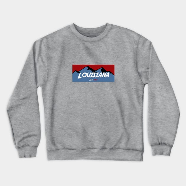 Louisiana Mountains Crewneck Sweatshirt by AdventureFinder